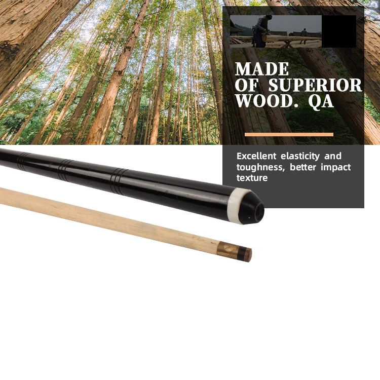
1004 wholesale cheap price wood billiard carom pool stick one piece snooke cue 