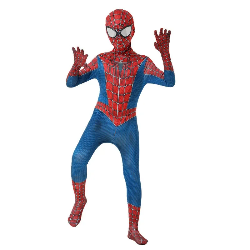 Movie Game Costume Parent-children Parallel Universe Black Spider Jumpsuit Adult Anime Cosplay Spiderman Halloween Costume