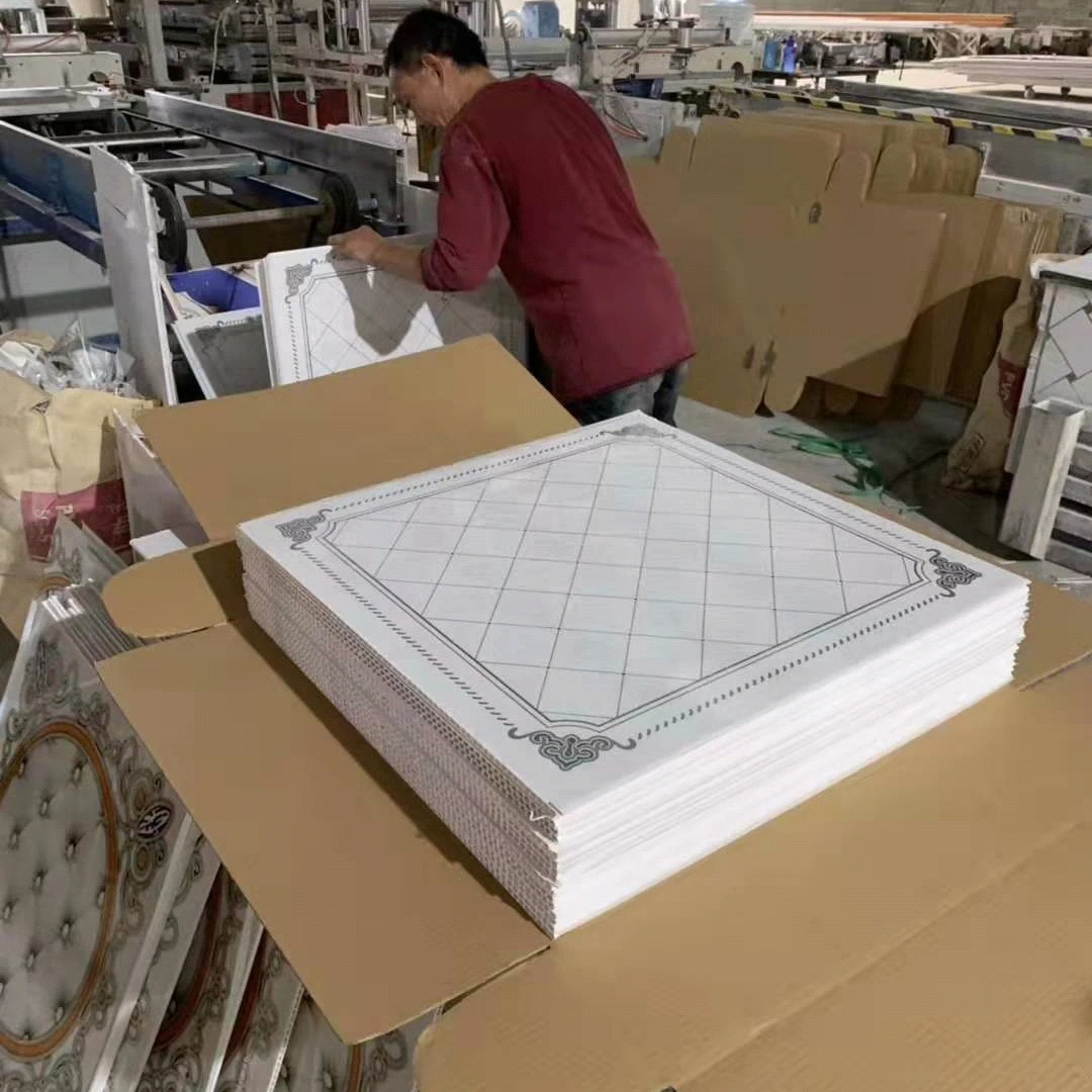 20cm bright white pvc ceilings wood grain hot stamping pvc false ceiling tile film coated laminate pvc plafond ceiling roof