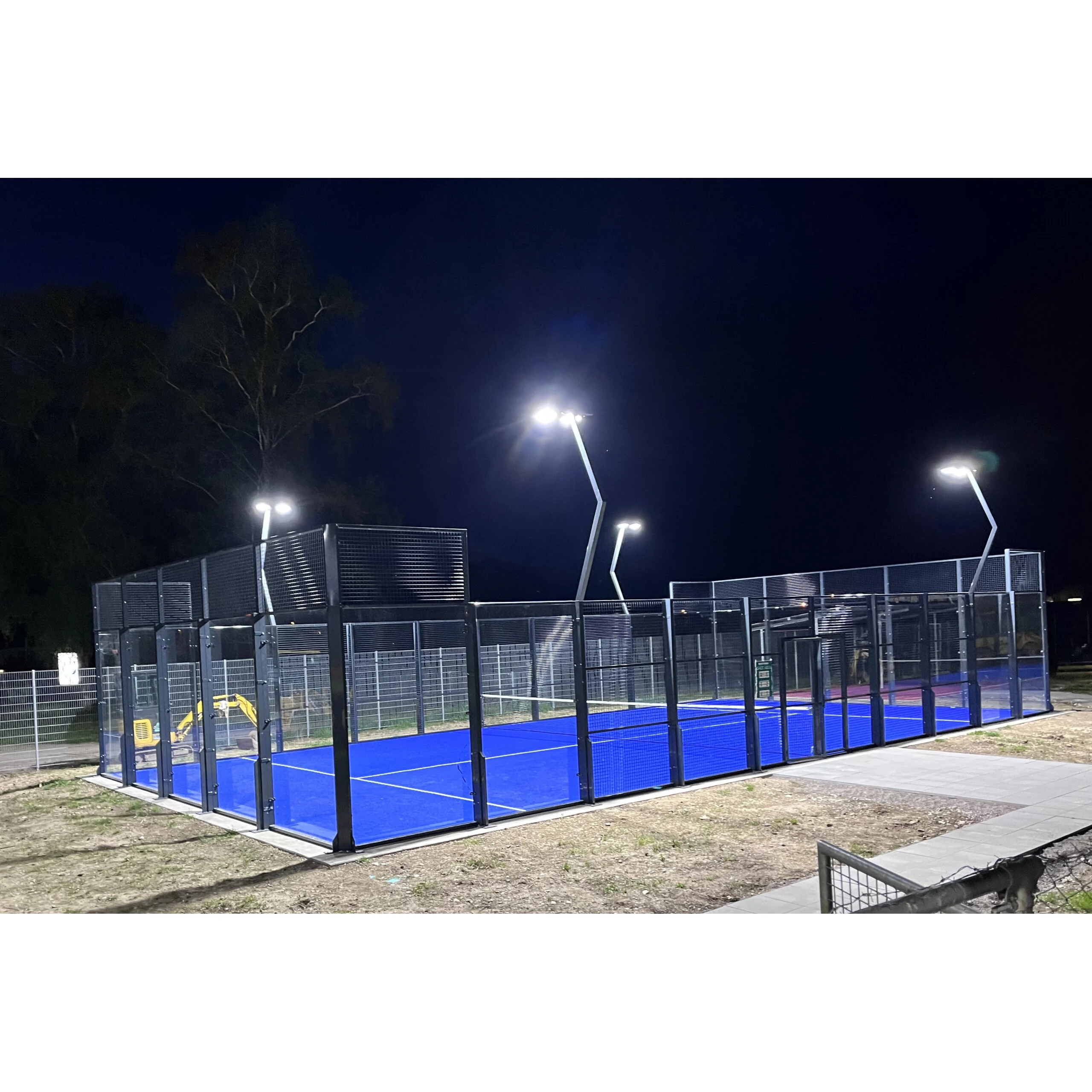 2022 Custom New Design Hot Sale Panoramic Canchas De Padel Tennis Court