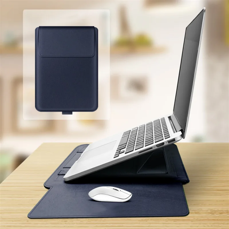 
Laptop Sleeve Bag Case For Macbook Air Pro 13 15 Notebook Sleeve Bag Bracket For Huawei ASUS HP Dell 12 13.3 14 15.6 Inch Case 