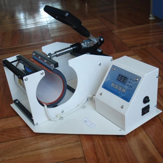 110V New Electric Sublimation Semi-Automatic Digital Mug Heat Press Machine 11oz 220V 11oz Platen Size Home Use Printing Cap