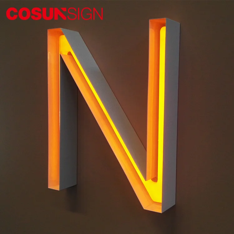 Cosun Custom Night Club Sign Letter Outdoor Steel Neon Letter Sign Cafe Led Open Sign For Business