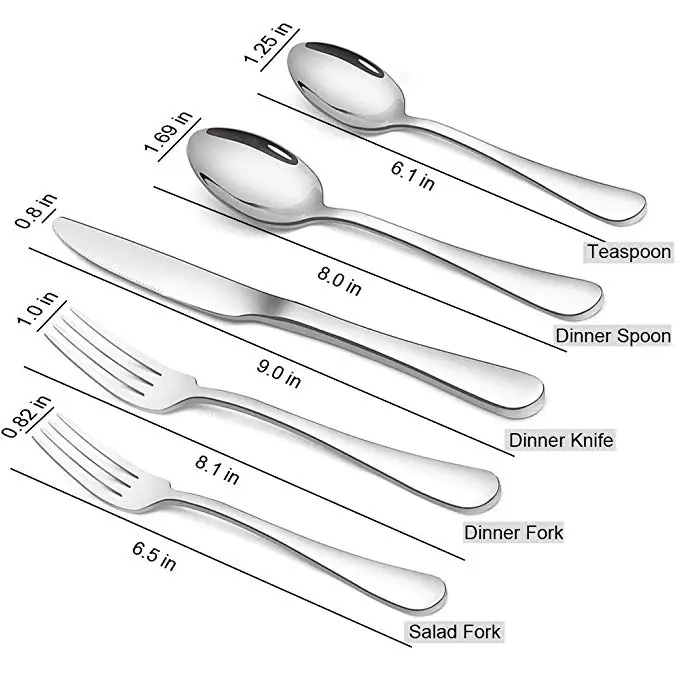 Large In Stock 20pcs Silverware Set Cutlery Kits Gold Tableware Set Stainless Steel Black Cutlery Set