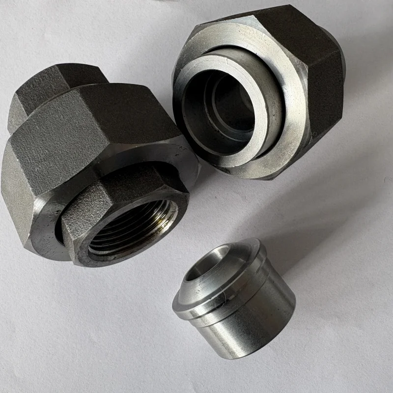 High Quality BSPP BSPT NPT Pipe Fittings with Live Union Joints for Oil Gas Industry Plumbing Bushing Model with Head