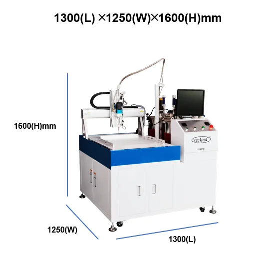 3 axis ab 2k two component liquid epoxy resin automatic dynamic glue dispenser dispensing mixing potting filling machine robot
