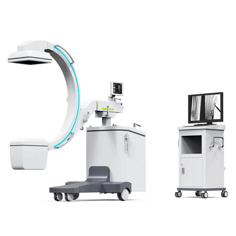 Professional medical 5.6kw high frequency digital fluoroscopy mobile c arm x ray machine