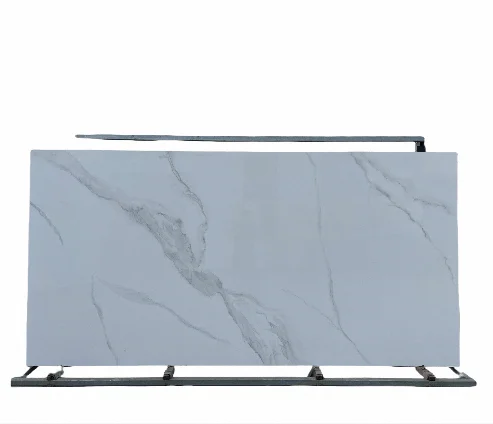 Popular design ceramic white marble modern 1600*3200*9mm sintered stone slabs for living room and bathroom
