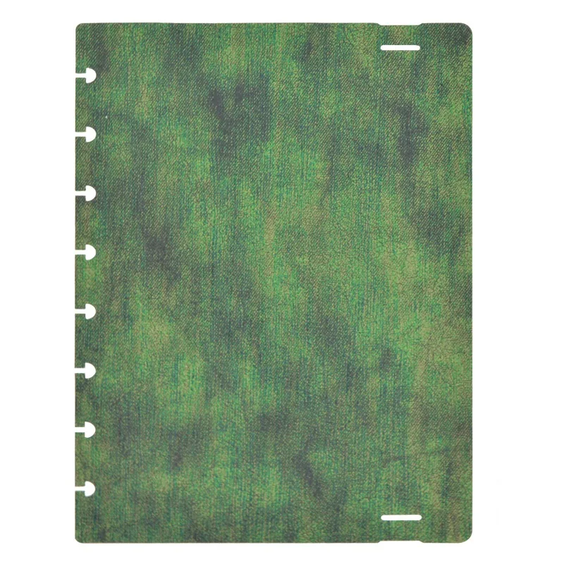 Custom Logo Disc Binding a5 sublimation  notebook cover  pre-punched holes made of THIN PU for RINGNOTE
