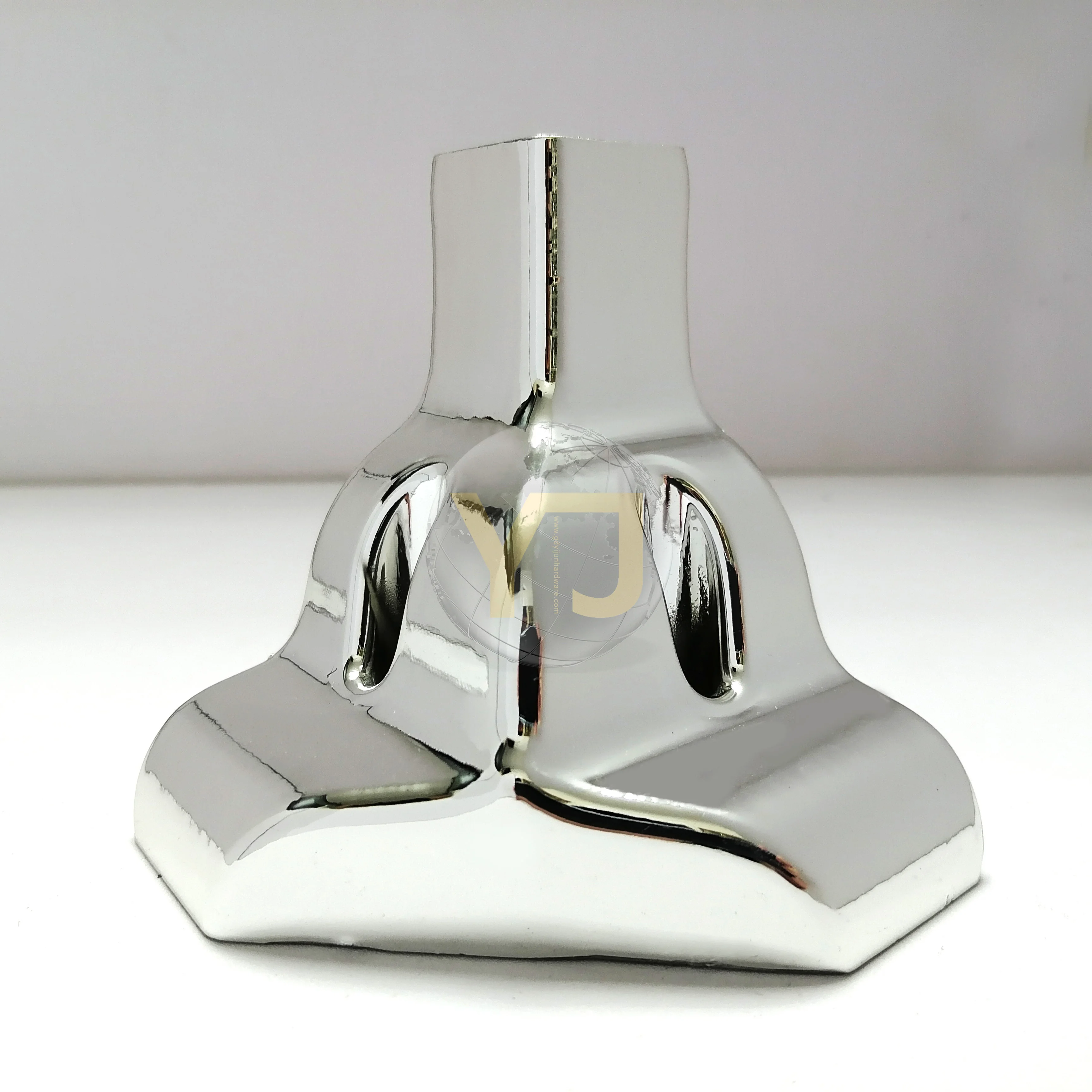 YJ-4092 New arrival Plastic Sofa leg Luxury Style Gold color PP material Furniture feet