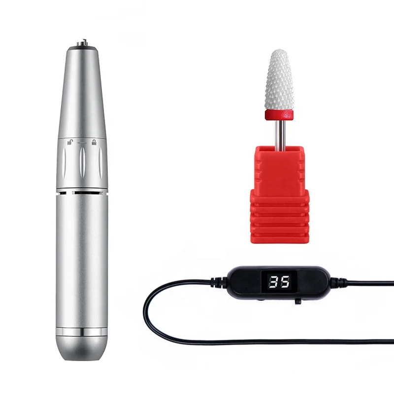 Portable Electric cordless Nail Drill pen E file Handpiece multi-function Manicure Pedicure Nail drill machine for Acrylic