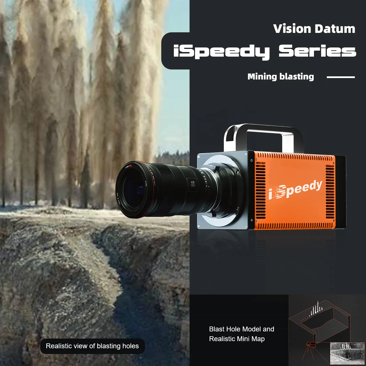 Высокоскоростная 20 ТБ адаптивная камера визуального контроля GigE с двойным питанием iSpeedy 10GigE 100000ps