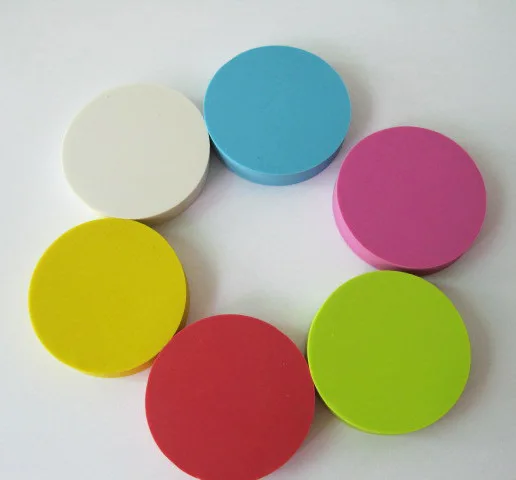 2024 Cheapest Round Economic Eraser For Student Erasing Customized Print Pencil material Environmental TPR Eraser