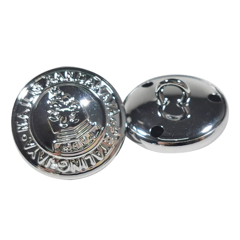 Wholesale Custom Vintage Zinc Alloy Decorative Suit Jacket Blazer Overcoat Round Metal Shank Uniform Buttons for Suit