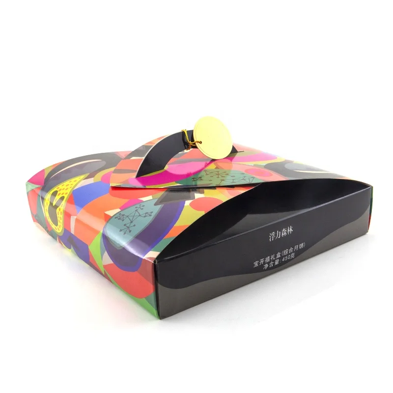 
FSC Special Design China Supplier Custom 4C Print Mooncake, Desert Packaging Flat Delivery Paper Gift Box 