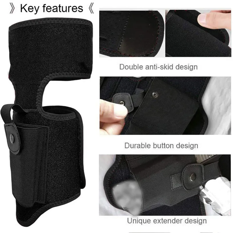 Wholesale Custom Universal Stealth Neoprene leg holster for outdoor tactics  ankle holster for men and women