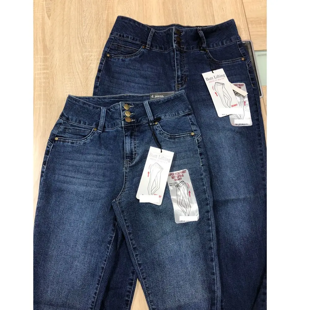 Ladies High Quality High Stretch Women High Waist Stretchy Skinny Jeans