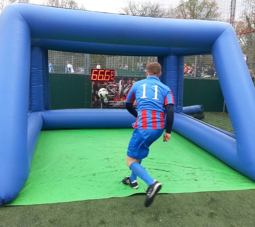 interactive inflatable speed cage IPS football training field sports game