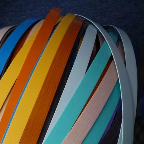 Customized flexible plastic strips for mdf board pvc edging strip