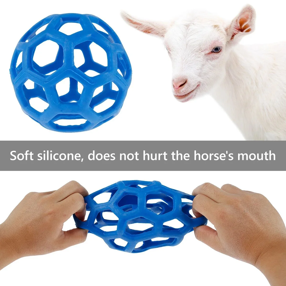 Hot Sale Horse Treat Ball Hay Feeder Toy Ball Hanging Feeding Toy for Horse Horse Goat Sheep Relieve Stress Goat Feeder Ball Toy