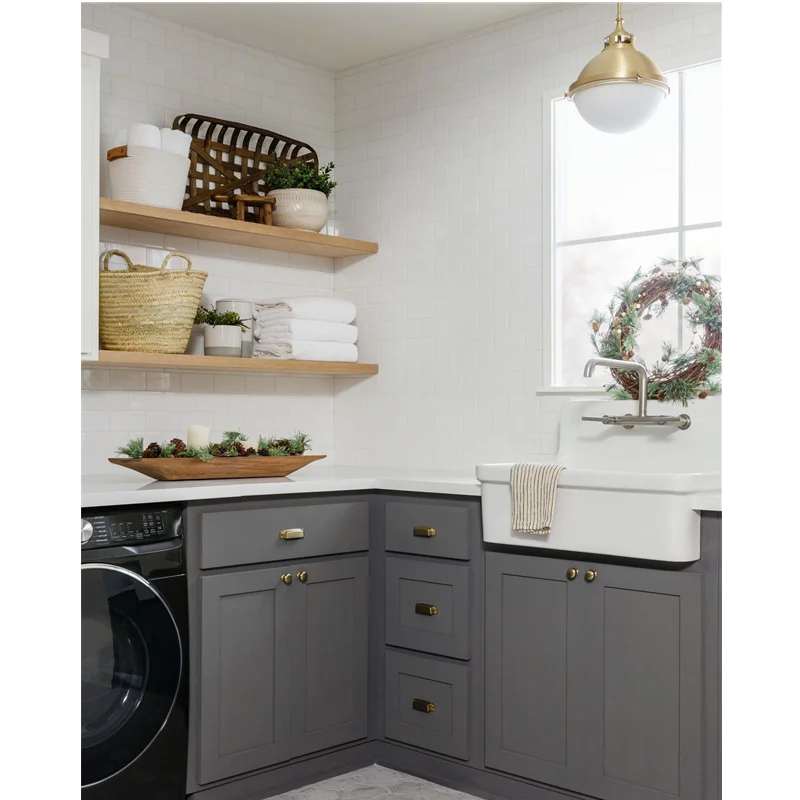 Factory High Quality Multi-functional Modern Freestanding Customized Bathroom Laundry Cabinet