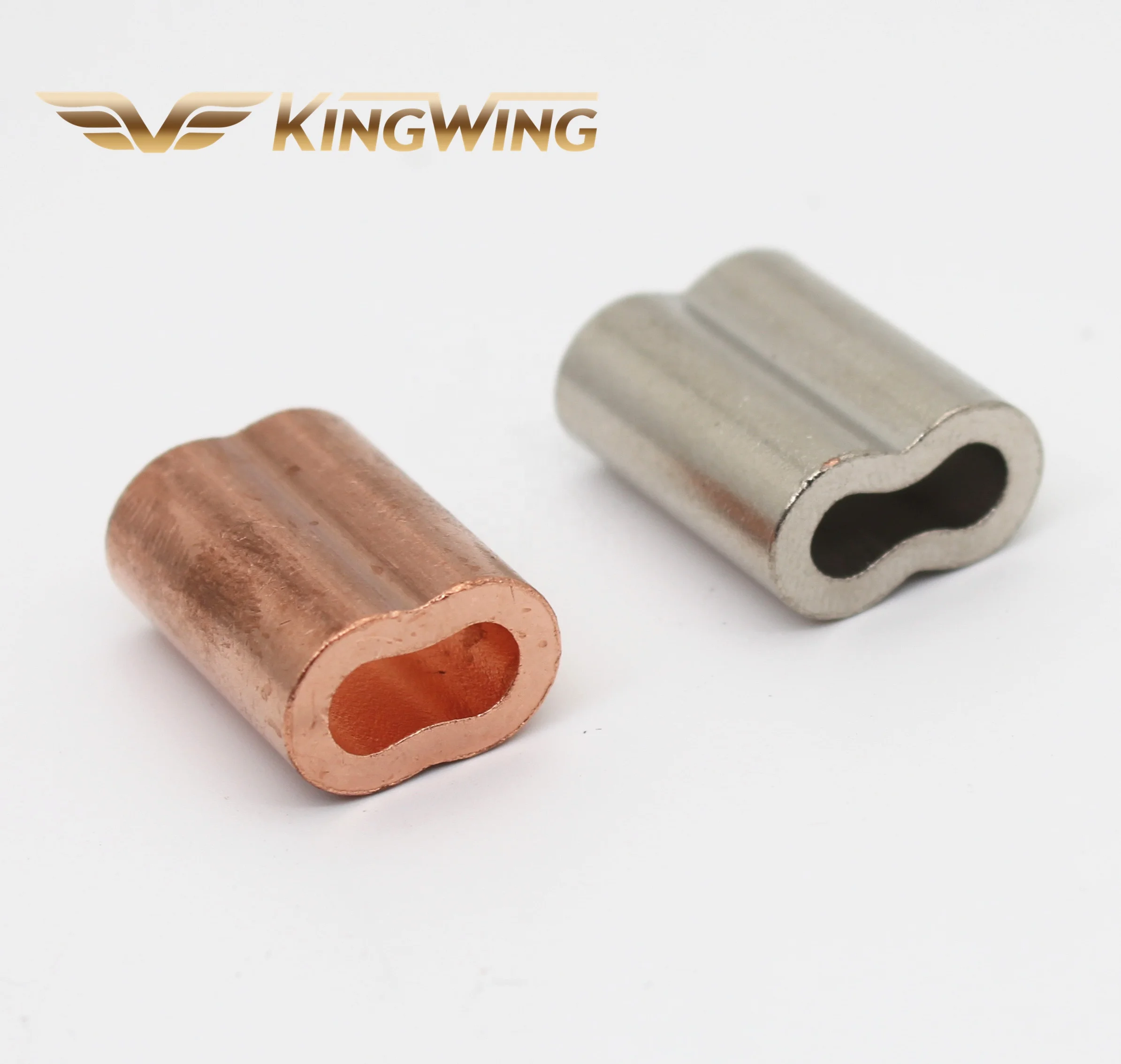Copper Sleeves 8-shaped US Type Hourglass Oval Aluminum Cable Ferrule For Wire Rope Clip Fittings