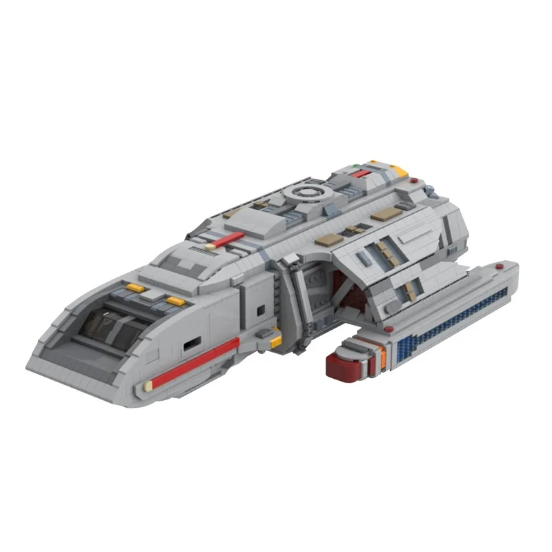 GoldMoc Space Series Starfleet Runabout MOC-147771 Building Blocks DIY Assembly Model Education Bricks Toys