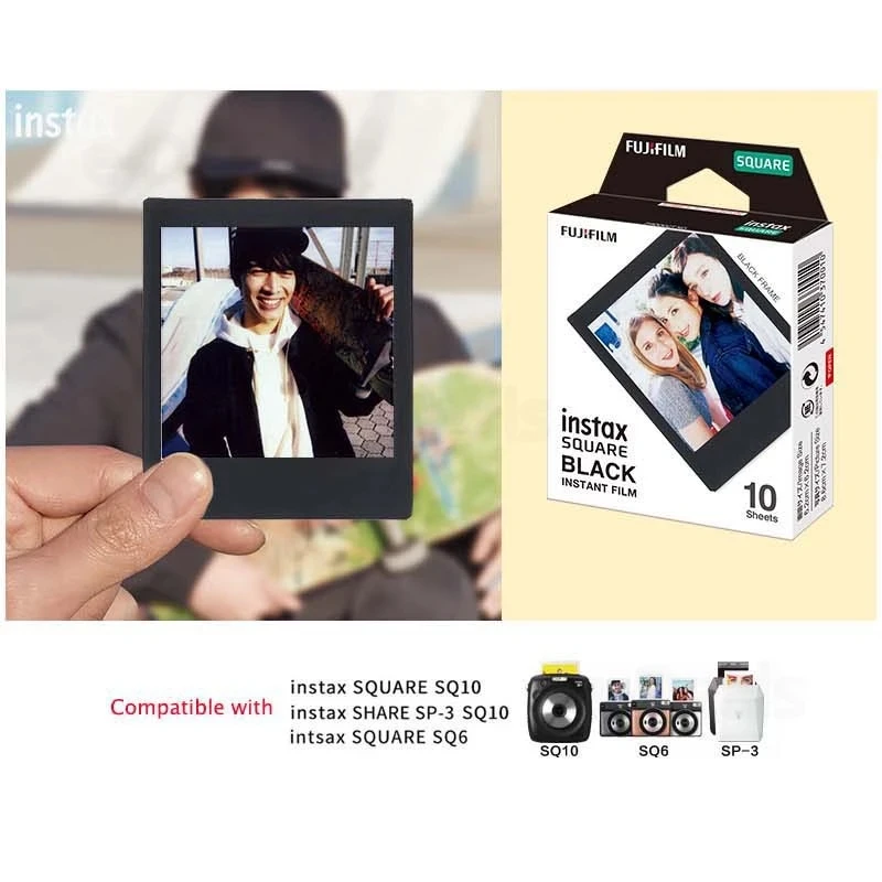 instax SQUARE Black instant film Instax Square Black Instant Film