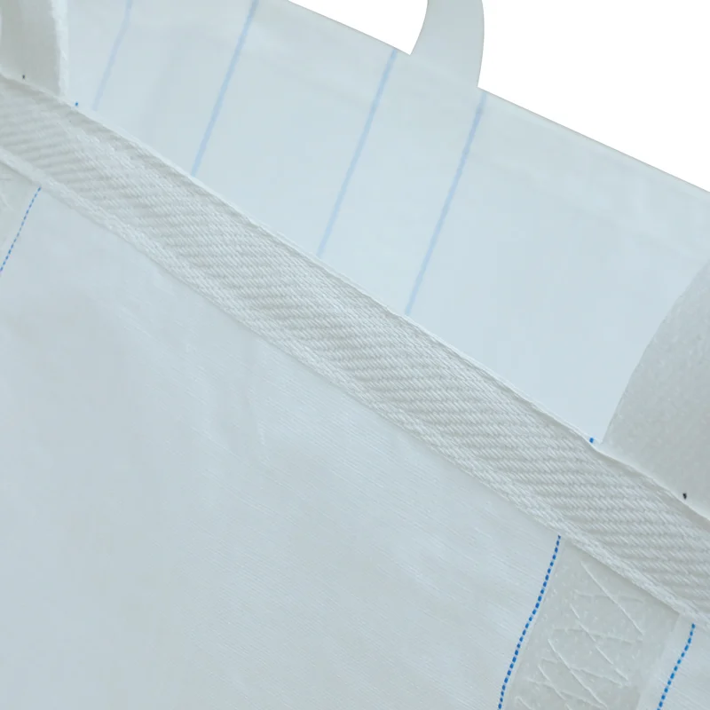 
1 ton bulk bags top skirt FIBC first builders pp jumbo big bag 500kg 1000kg 1200kg big building plastic bag for gravel 