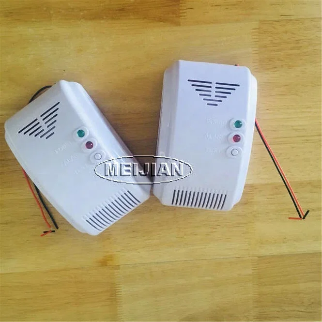 Wired 12V network electrovalve and fan control lpg natural gas sensor leak detector