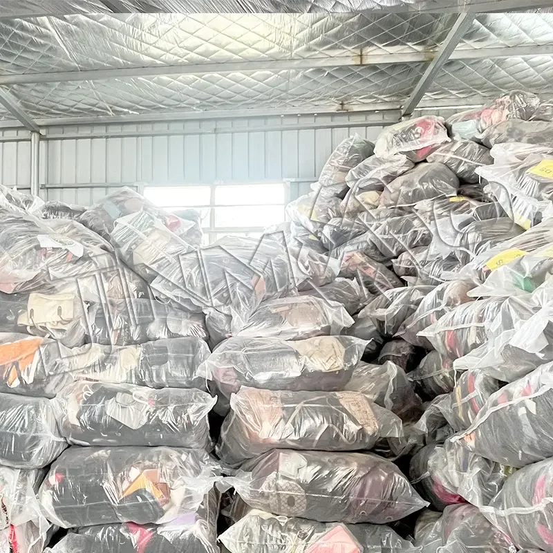 grade B cheaper kg price wholesale mixed storing shoulder nylon cotton kid adult used backpack for school sport hiking