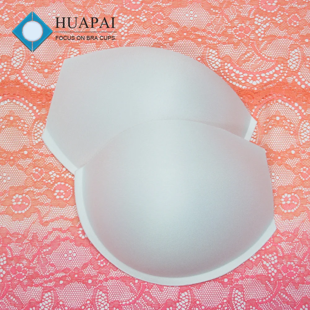 women bra accessories bra cup manufactures molded thin sponge bra cup with brim