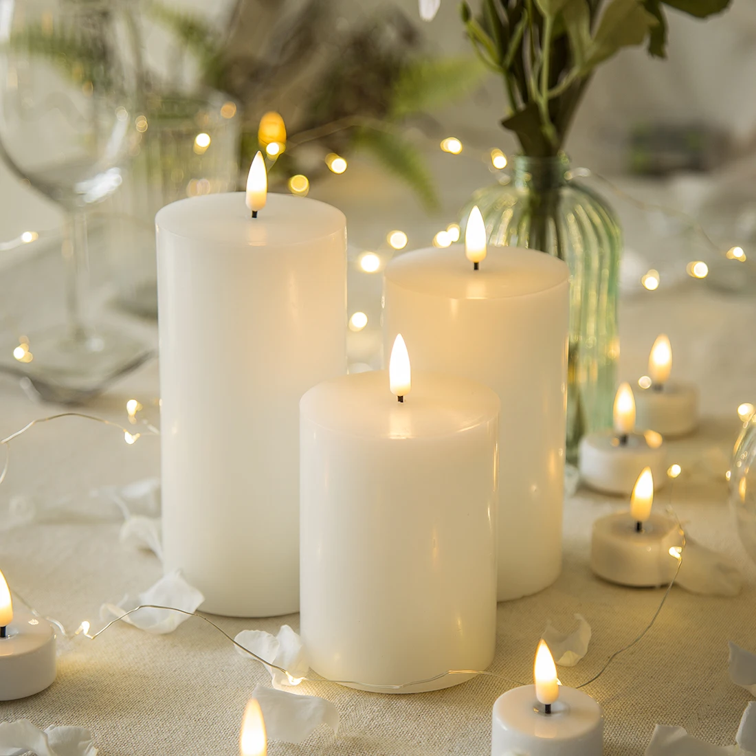 Матовый 3d настоящий пламя парафиновый воск Гладкий пульт дистанционного управления СВЕТОДИОДНАЯ беспламенная Свеча-фонарь