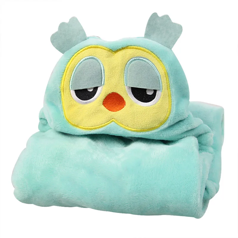 
Safe wholesale lovely printed flannel kids poncho Towel For Bath coral fleece fabric animal hooded baby blanket 
