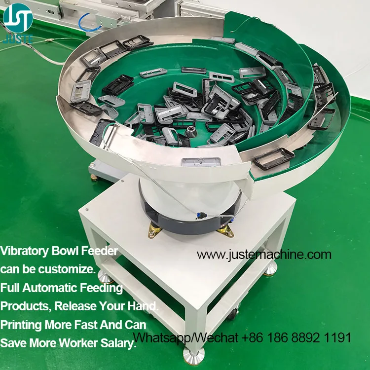 Mechanical Inkwell Custom Pad Printer Mini Shuttle Remover Pad Printing Machine With Disk-Type Vibrating Feeder For Toy Fabric