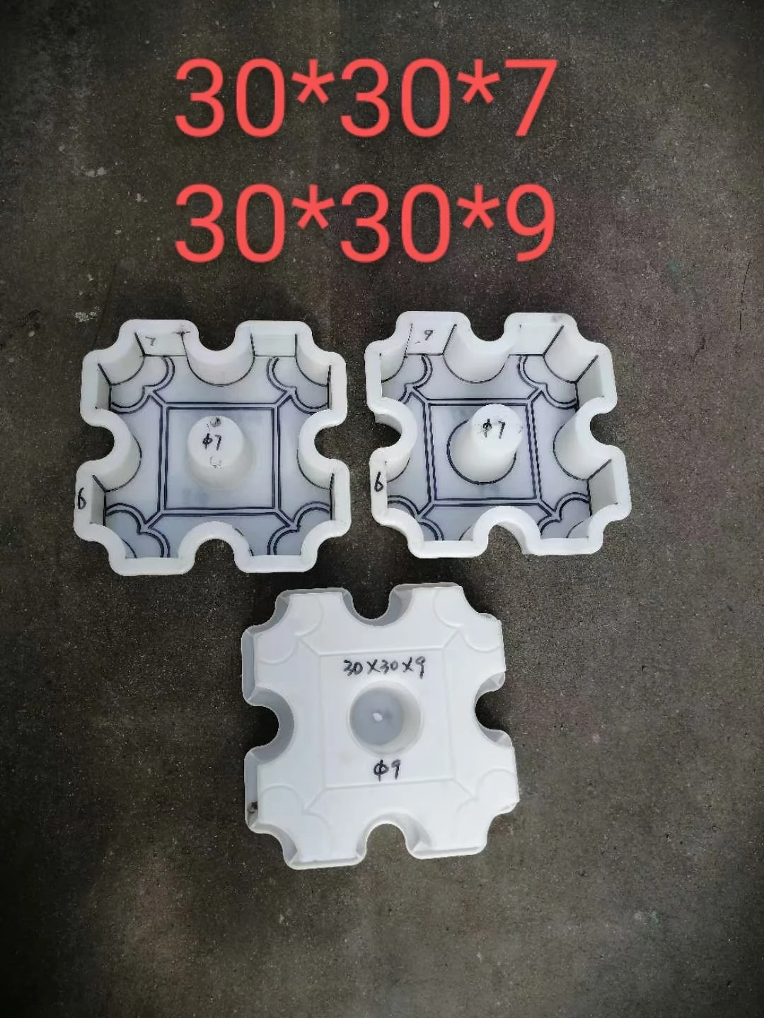 Plastic concrete grass brick stone molds