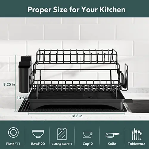 Hot selling dish drainer dryer rack tableware drain basket stainless steel dish drying rack for made in China