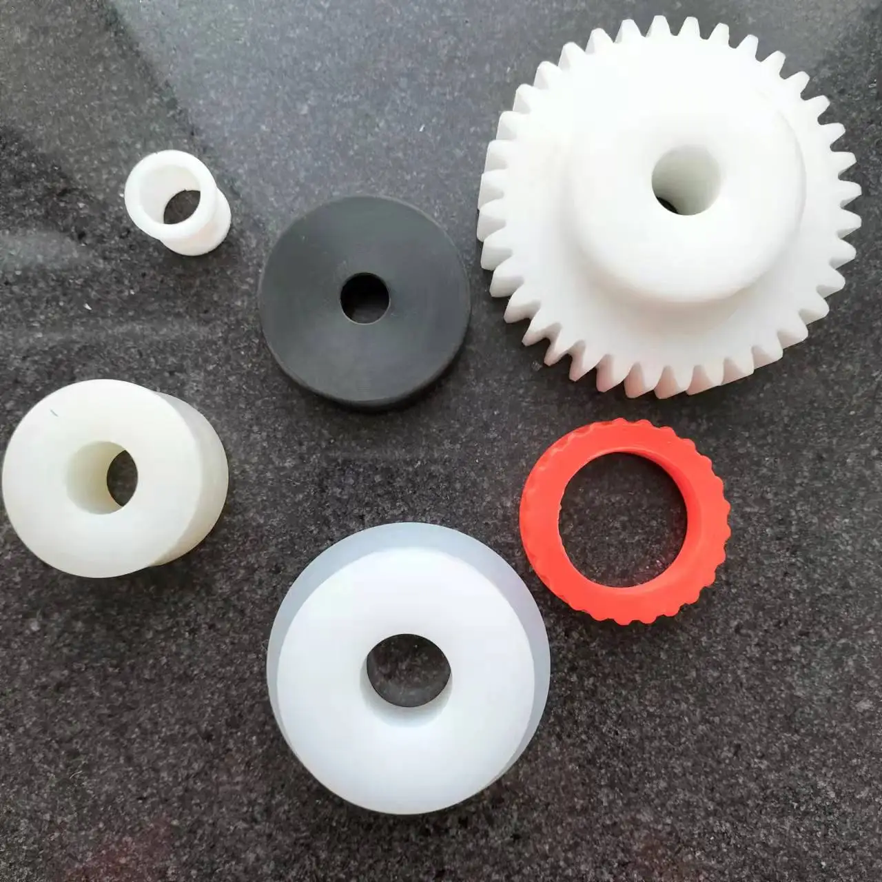 Hot sale Custom precision CNC plastic injection molding manufacturer nylon abs rubber injection molded service plastic parts
