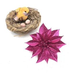 Wholesale Artificial Flower Manufacturers For Christmas Tree Holiday Decoration Poinsettias Artificial Flowers