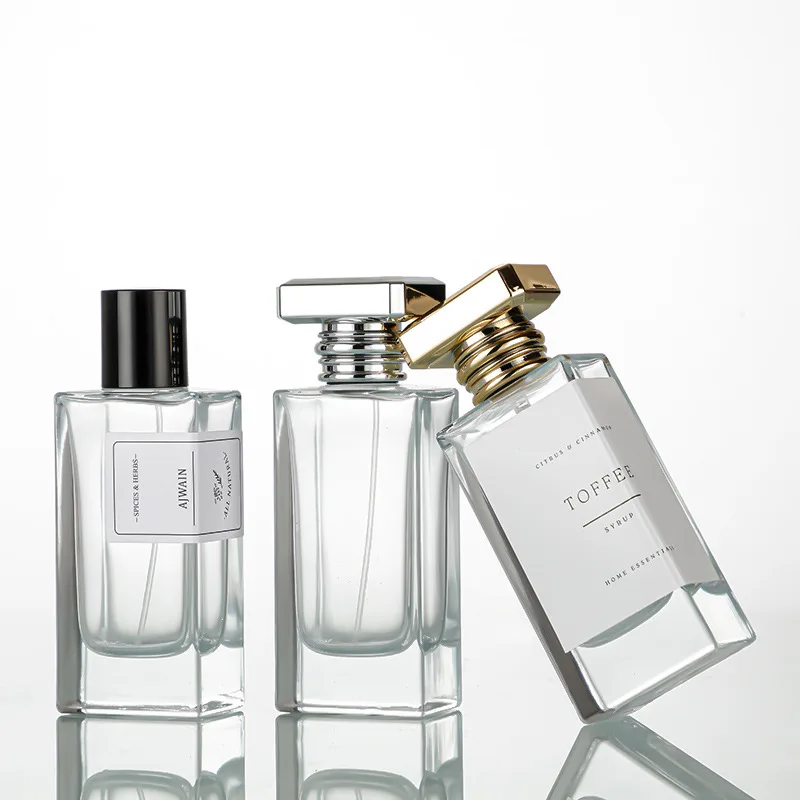 50ml Rectangle Perfume Bottle Glass Bottle for Perfumes