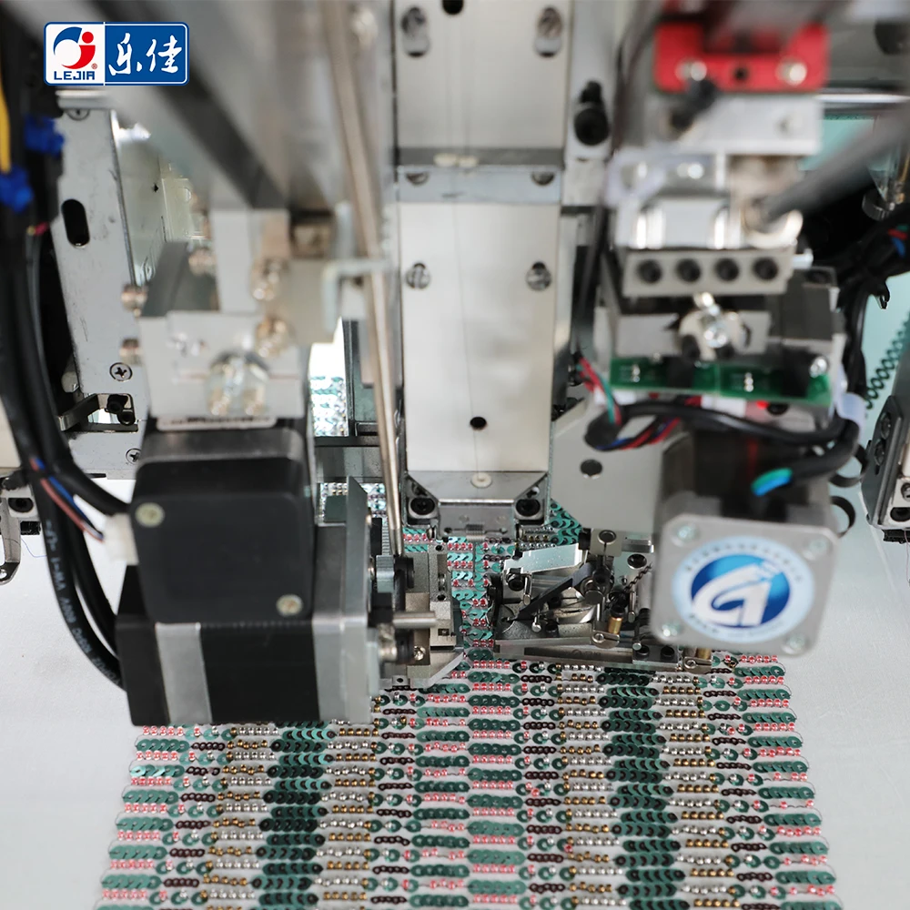 3 bead colors and double sequin mixed embroidery machine