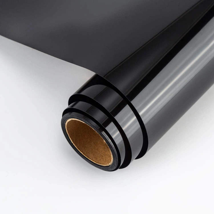 20inchx1Yard wholesale custom Vinil Textil Flex PU Transfer Film black pu printable htv heat transfer vinyl for clothing