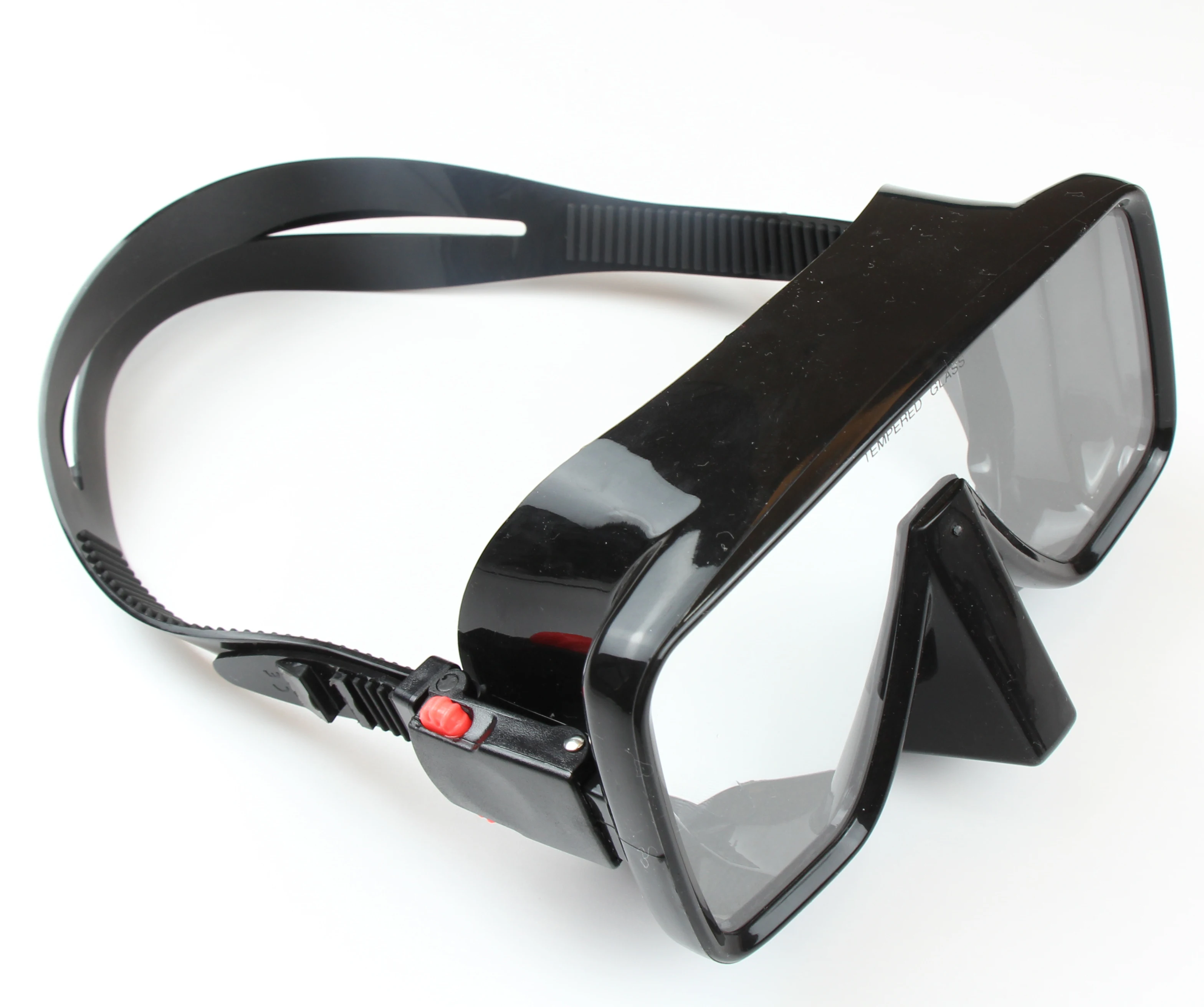 Factory Frameless Anti Fog Scuba Diving Goggles oval Snorkeling Tempered Glass Wide View single lens Dive Mask