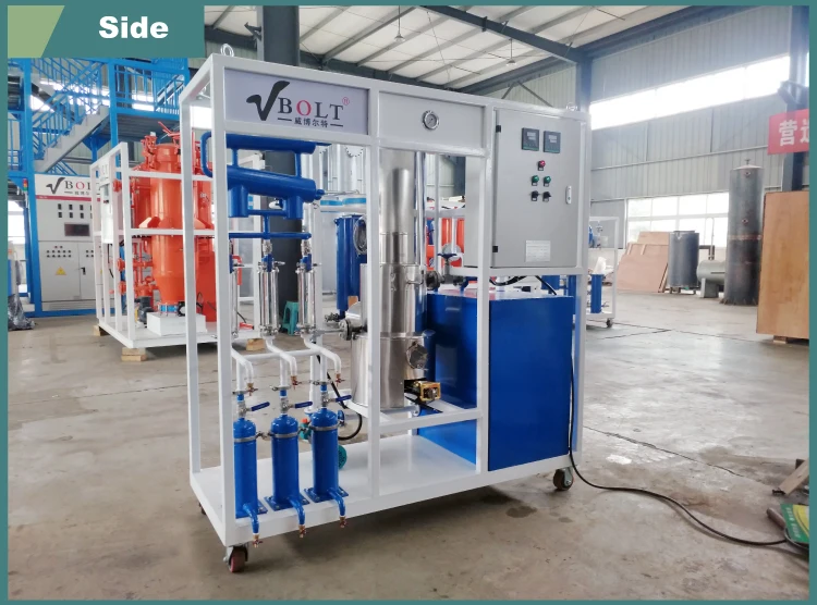 Waste engine used motor oil to diesel distillation refinery machine