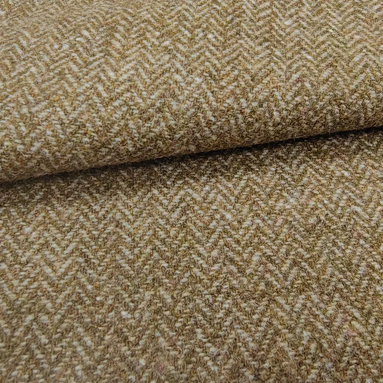 Ultra stylish herringbone wool/polyester textile wool coat fabric for pant men suit