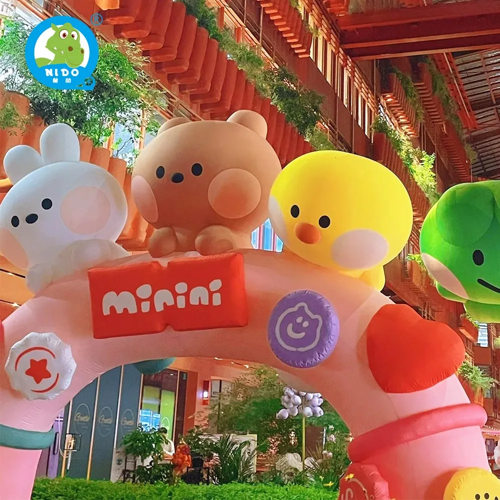 Cartoon Style Inflatable Arch Commercial Activity Decoration Indoor Outdoor Use Environmentally Friendly Fabric Inflatable Arch