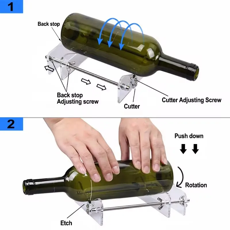 Glass Bottle Cutter Professional For Beer Bottles Cutting Wine Beer Glass Bottle-Cutter Machine DIY Cut Tools