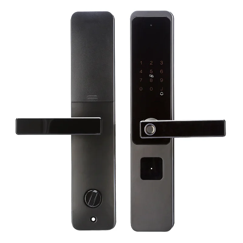 M1 One Hold Open semi-automatic household security door Electronic password lock Security door lock Fingerprint lock