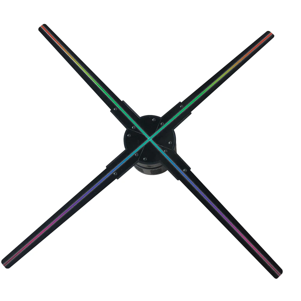 150 Degree FOV 3D holographic advertising machine Led Fan Display 42 cm 384pcs LED beads holographic advertising