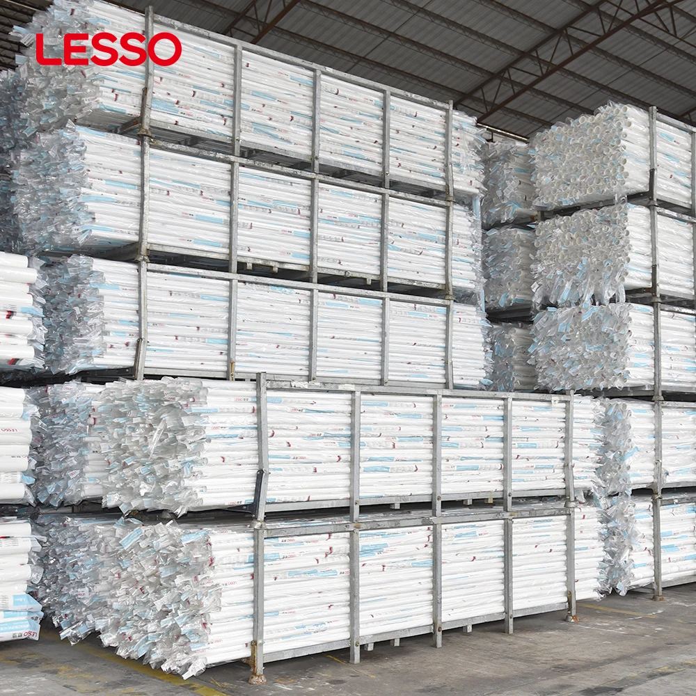 LESSO factory custom unplasticized poly watering irrigation system tube plastic pvc water pipes